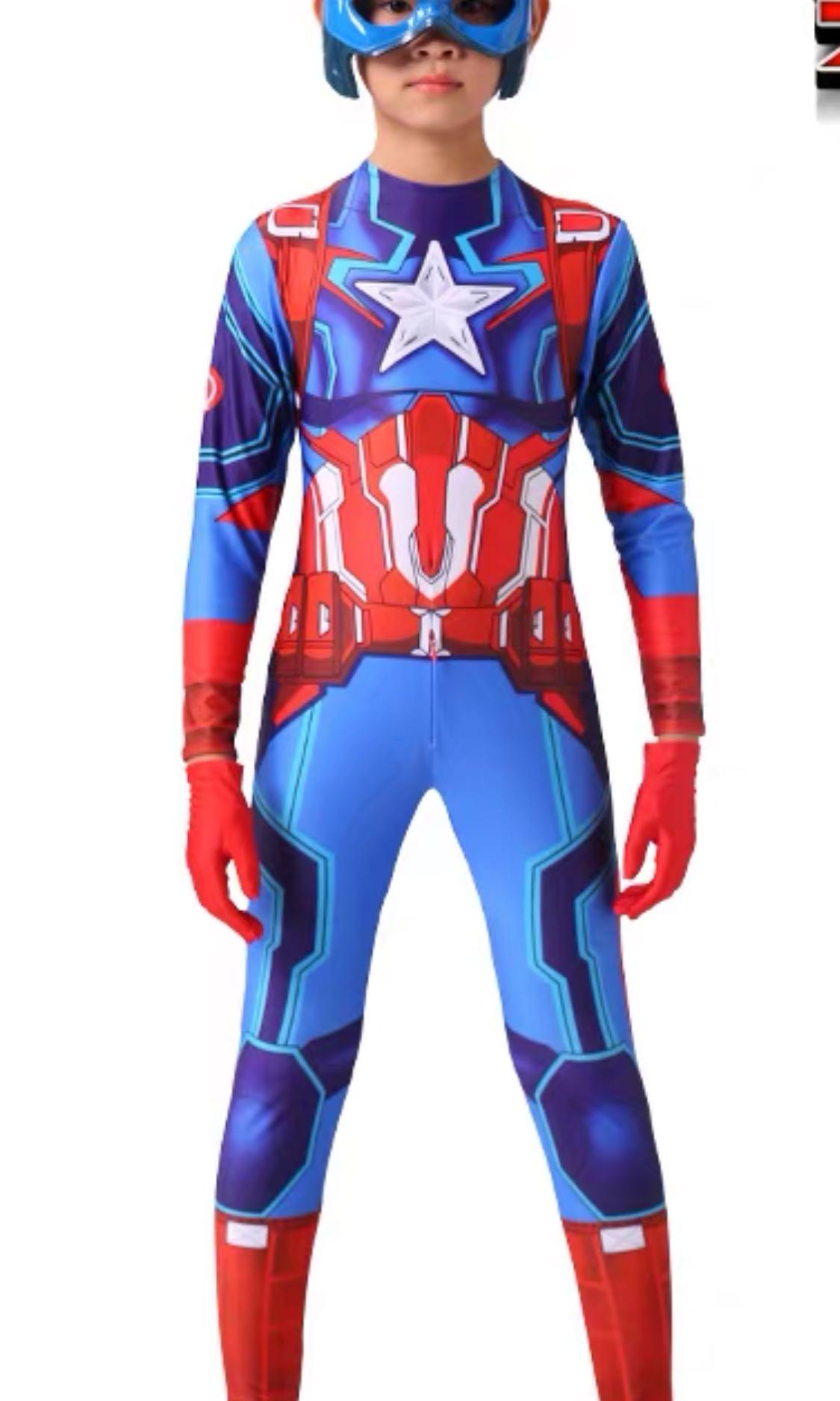 Captain America costume NEW NEVER WORN Size Large 10-12 