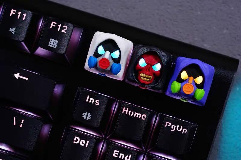 [Artisan Keycap] BNIB HOTKEYS PROJECT - Skull face (Dark Shadow ...