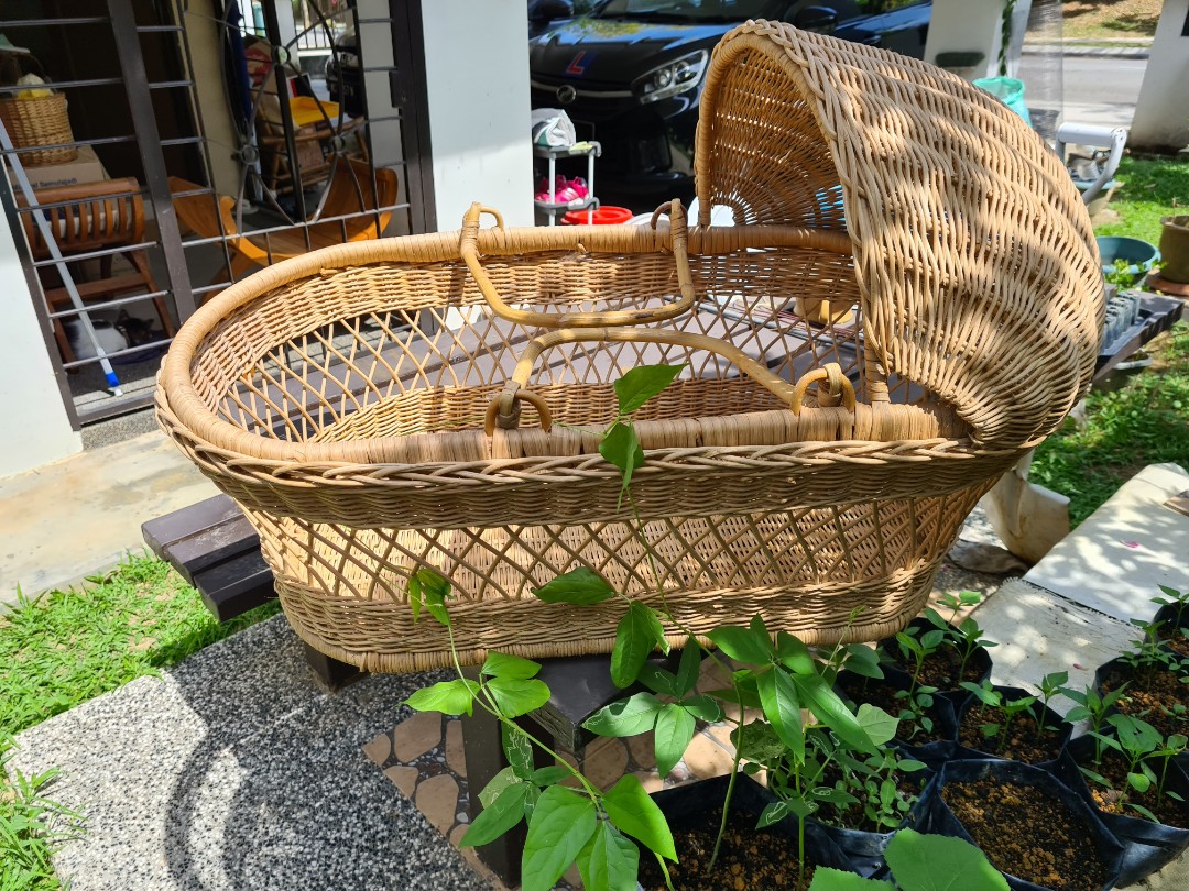 Wicker baby bassinet baskets 2025