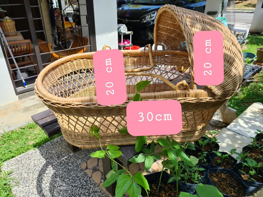 Baby Basket (Rattan), Babies & Kids, Nursing & Feeding, Baby High