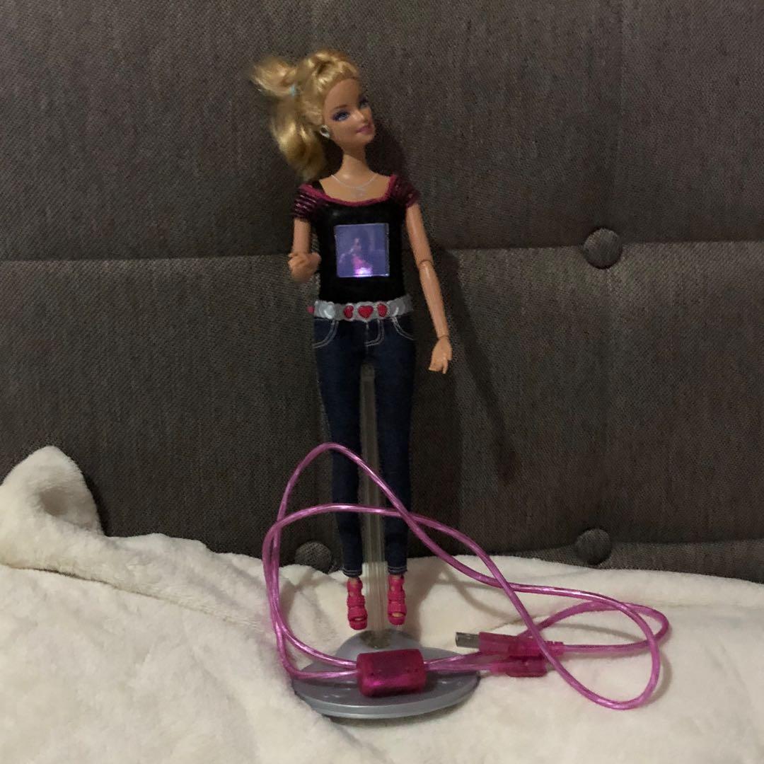 Barbie with outlet camera in chest