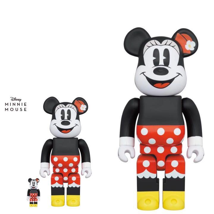 Bearbrick MINNIE MOUSE 100% & 400% BE@RBRICK 米奇老鼠米尼mickey