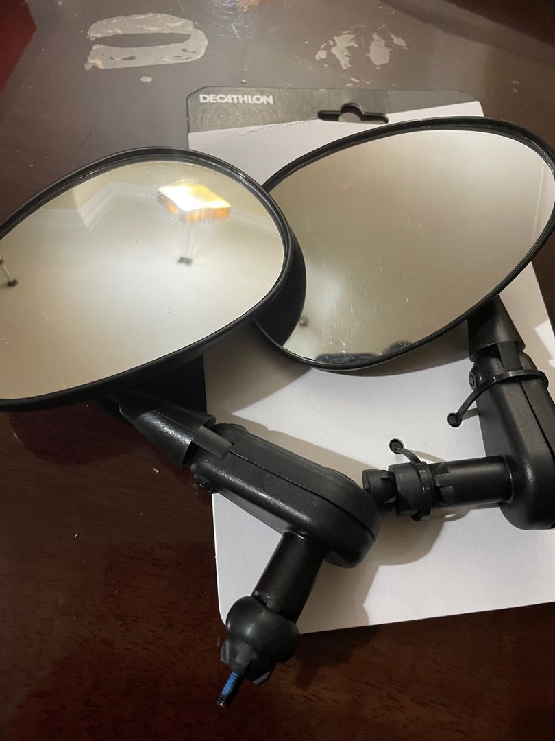 Bike side mirrors Decathlon, Sports Equipment, Bicycles & Parts, Parts & Accessories on Carousell