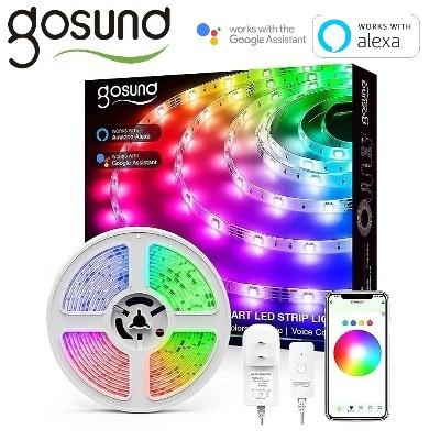 BNIB Smart LED Strip Lights Gosund Led Lights Compatible with Alexa and Google Home 5050 RGB Color Changing Lights for Bedroom Wireless Remote