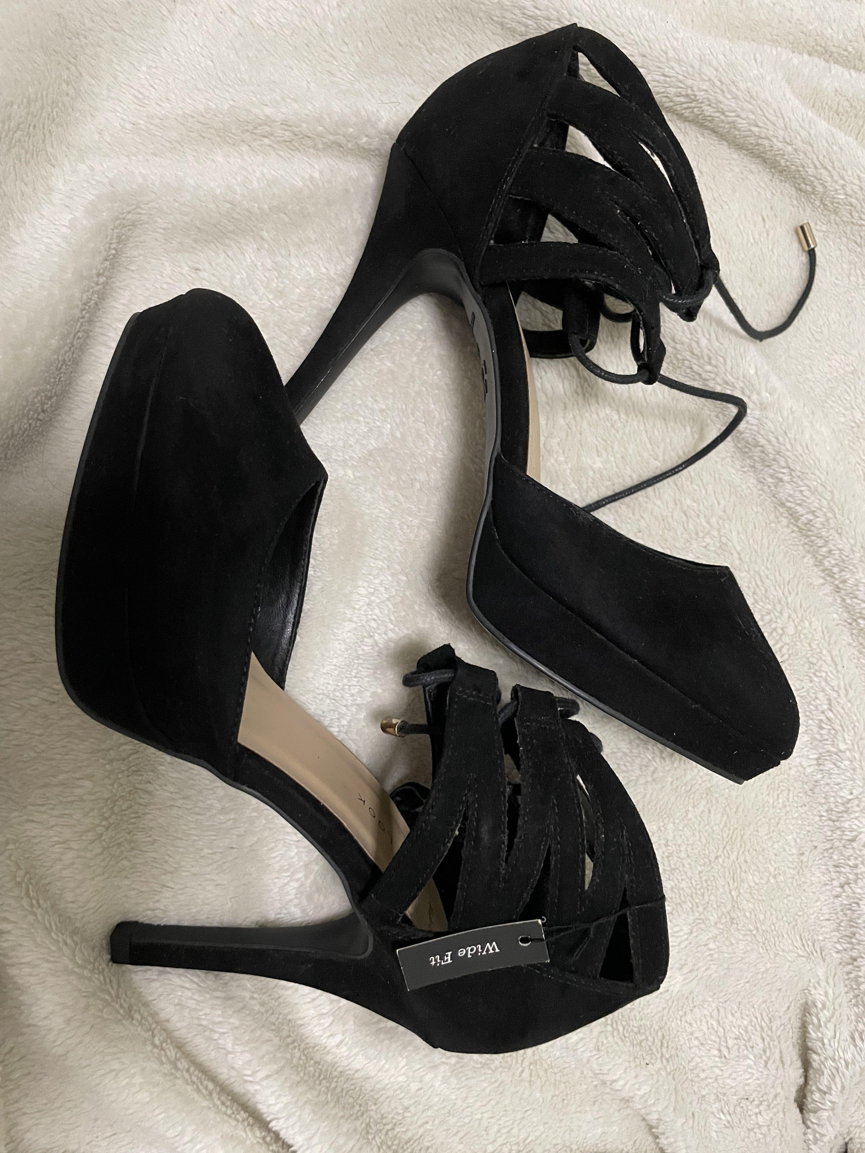 New Look Wide Fit Square Toe Block Heel Sandal | Block heels sandal, Sandals  heels, Heels