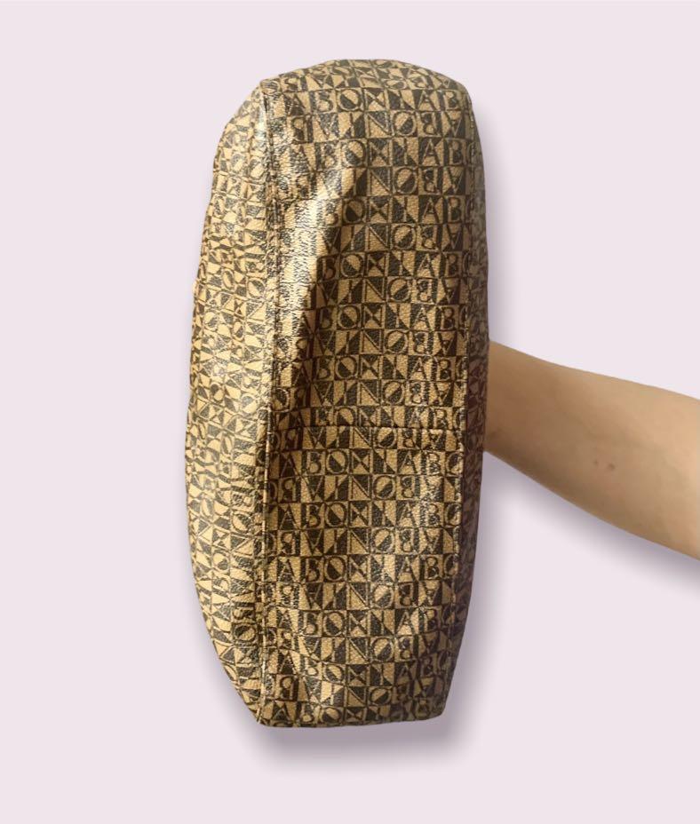 Bonia Vintage Veronica Monogram Hobo Bag With Datecode Serial Number