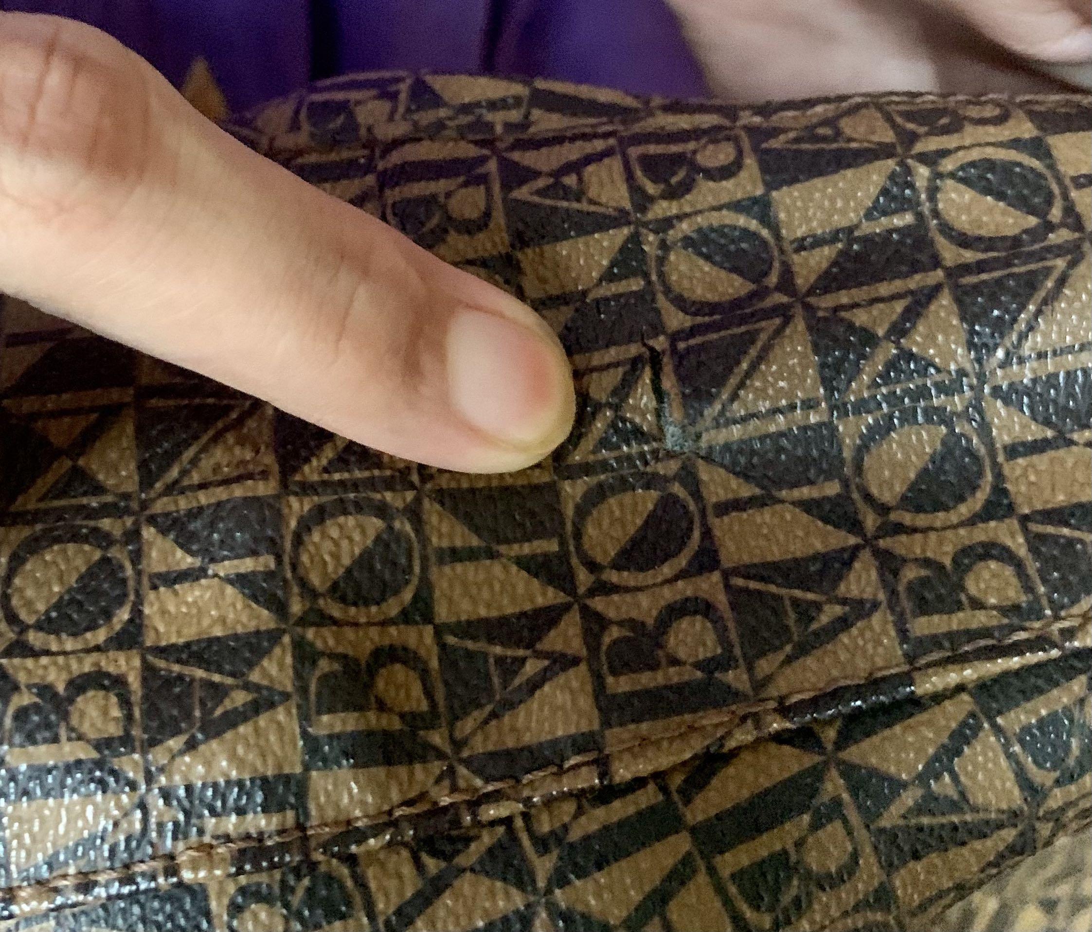 Bonia Vintage Veronica Monogram Hobo Bag With Datecode Serial Number