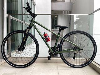 BRAND NEW 2022 Hybrid Merida Crossway 300 - S Size (155-170cm height rider) - MATT FOG GREEN Color