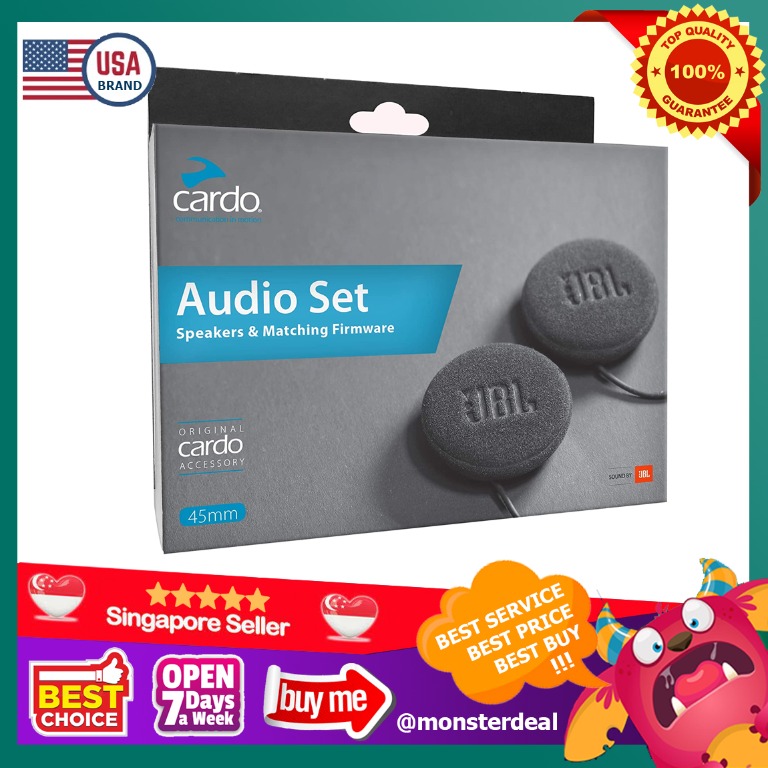 Cardo Jbl Kit Cardo 45mm Helmet Speakers Universal Jack