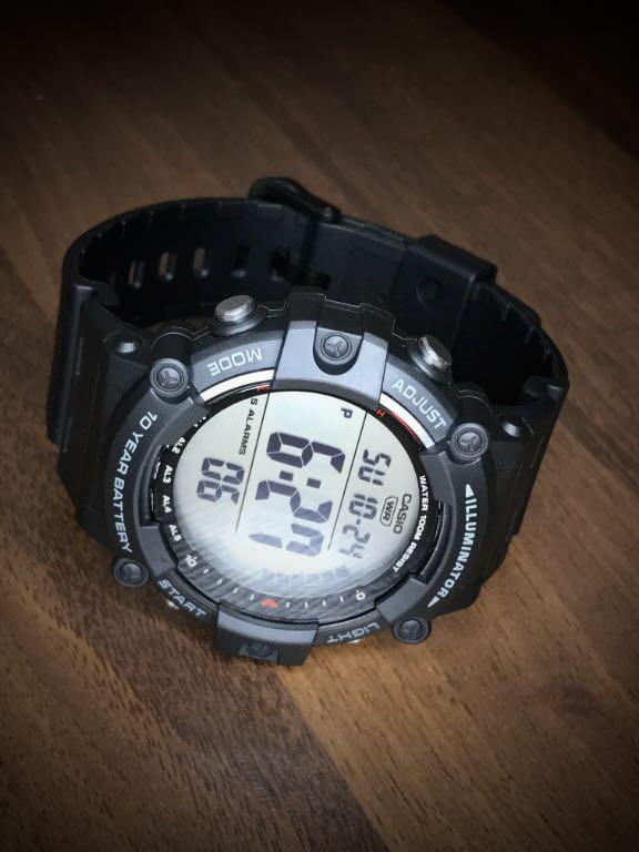 Casio large display digital watch best sale