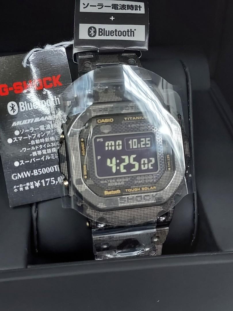 Casio G-Shock GMW-B5000TCM-1JR (日版) 送g-shock迷彩抹錶布, 男裝