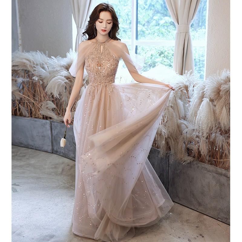 Champagne long clearance gown