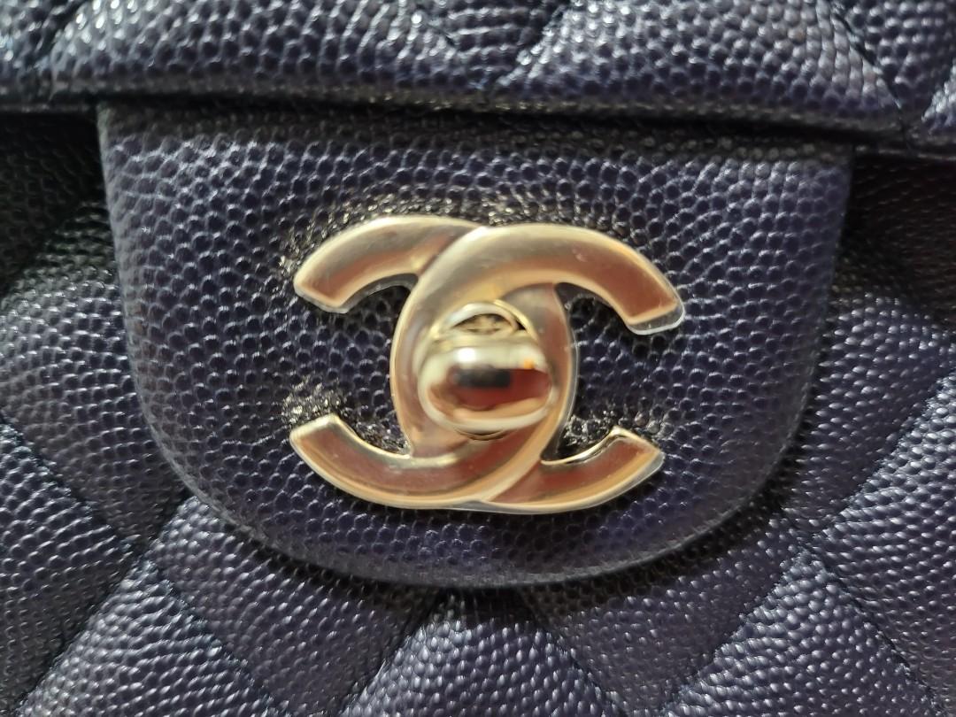 Chanel Authentic Bag #30 BNIB Classic Double Flap Medium Navy Blue. Comes  with holo, dust bag and box, authenticity card and receipt. Bought at local