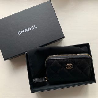 Chanel Coins Bag Card Holder 100% Real Brand New Golden Buckle Card Case Brand New With Box and Card With Copy Invoice Cowhide Leather荔枝皮 (Lychee Skin) Lychee Pattern Zip Coins Purse Gold Xmas Christmas Gift For Her629785904060191110