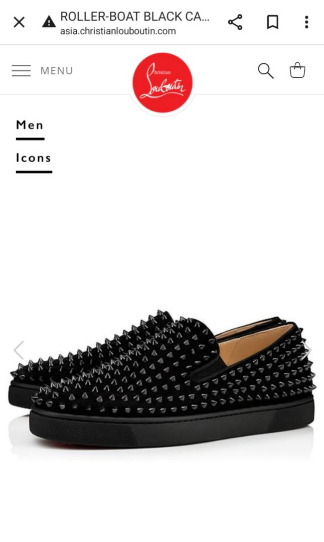 Christian louboutin roller boat black best sale