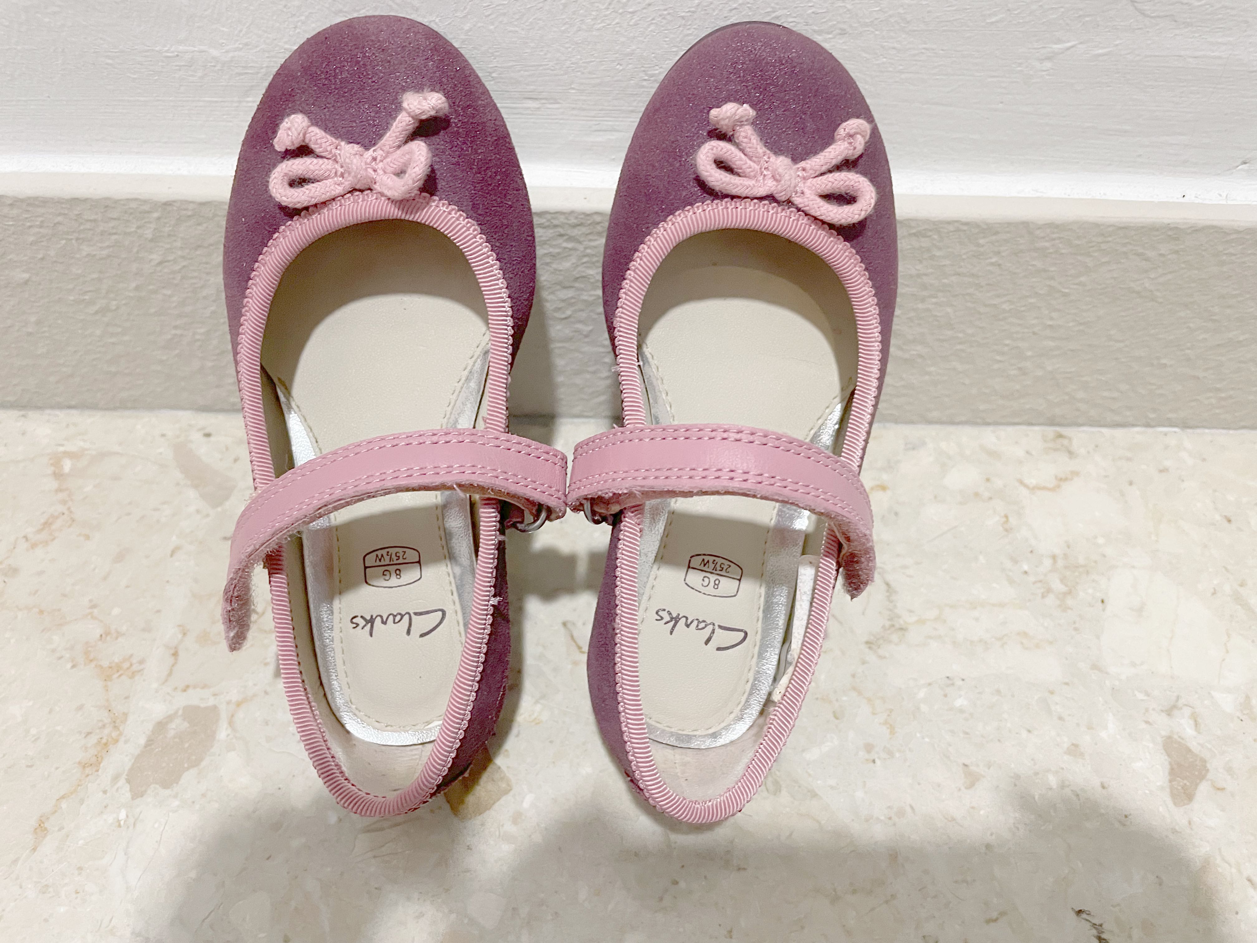 Clarks Purple Kids Pumps, Babies & Kids, Babies & Kids Fashion on Carousell