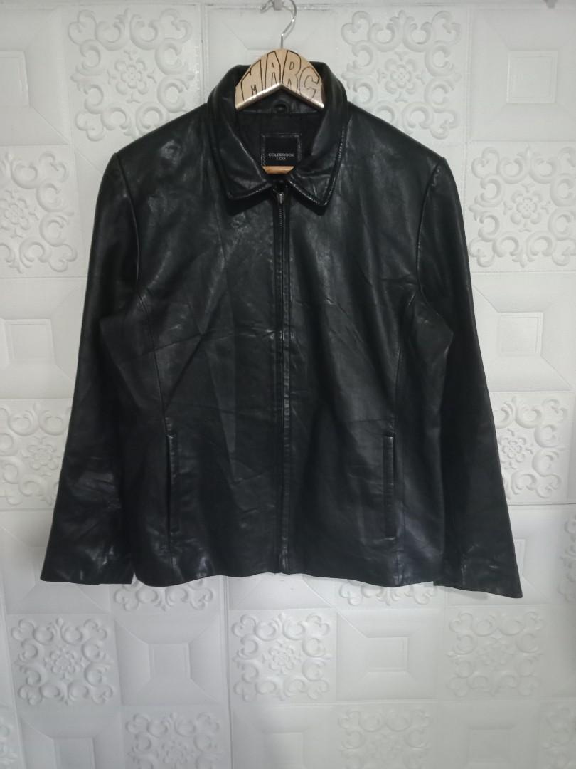 Colebrook leather jacket mens store