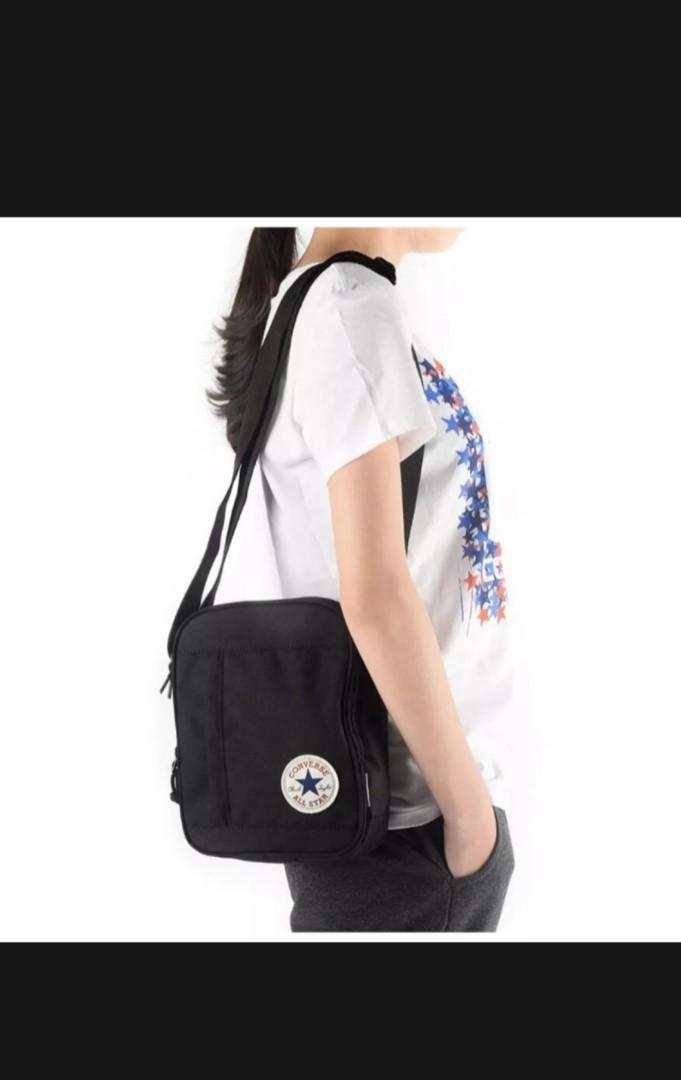 converse sling bag black