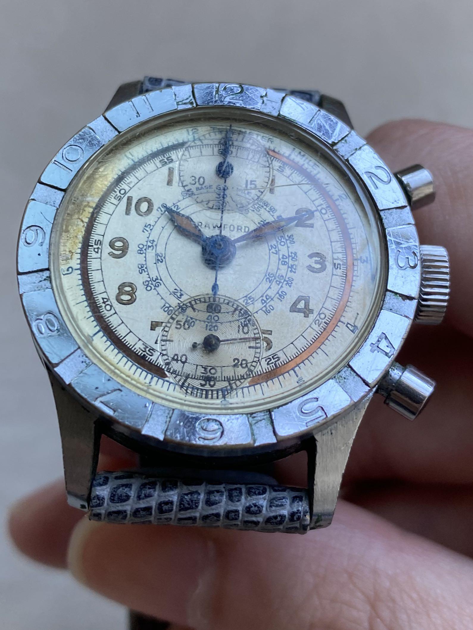 Lot - Gents 14k YG Crawford Wrist Watch