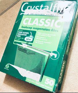 Crystalfile 62 PACK CLASSIC Suspension Files *BRAND NEW*