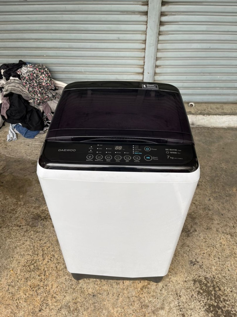 Daewoo washing machine 7kg, TV & Home Appliances, Washing Machines and