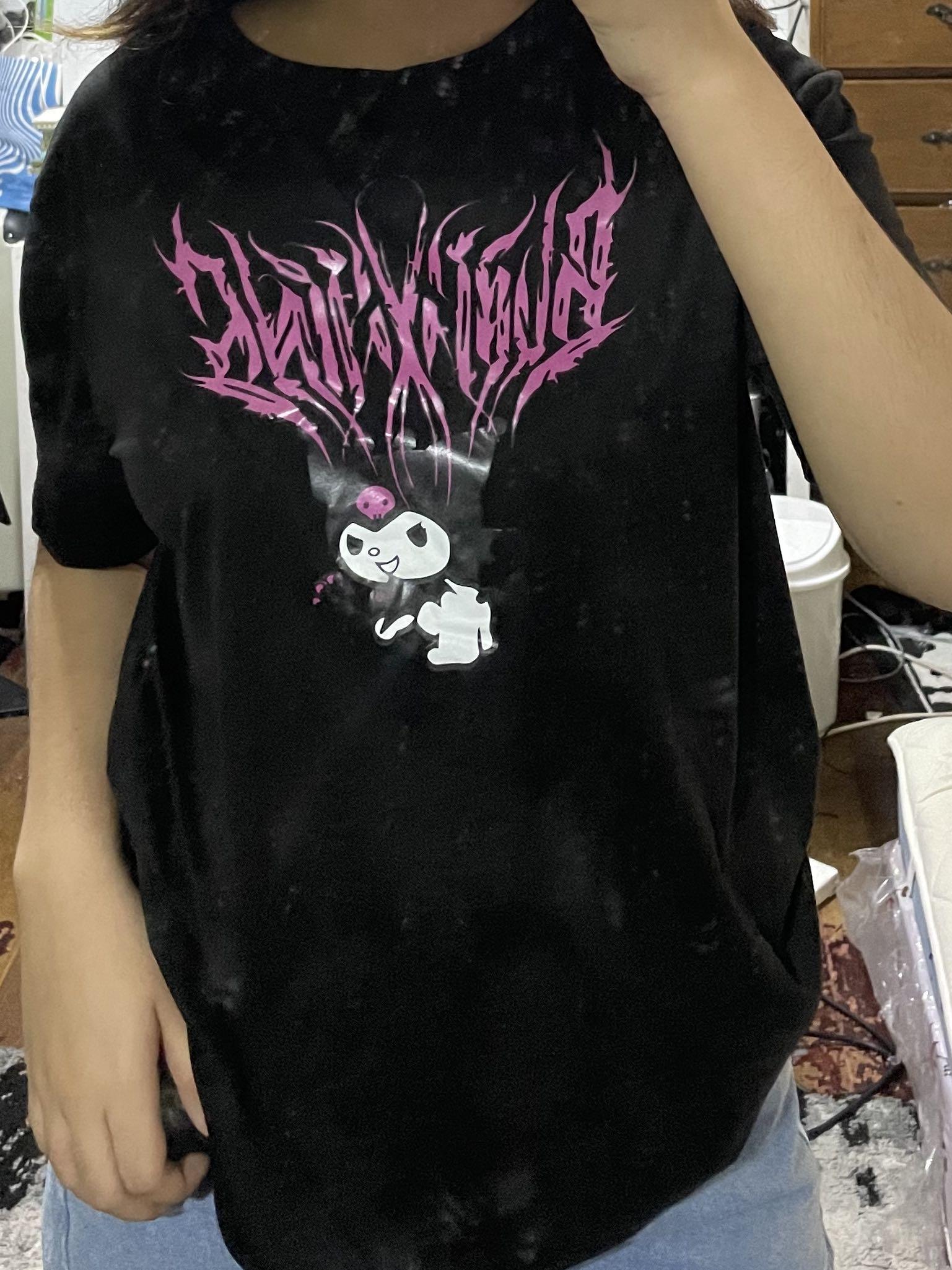 e-girl kuromi oversized shirt, Women's 