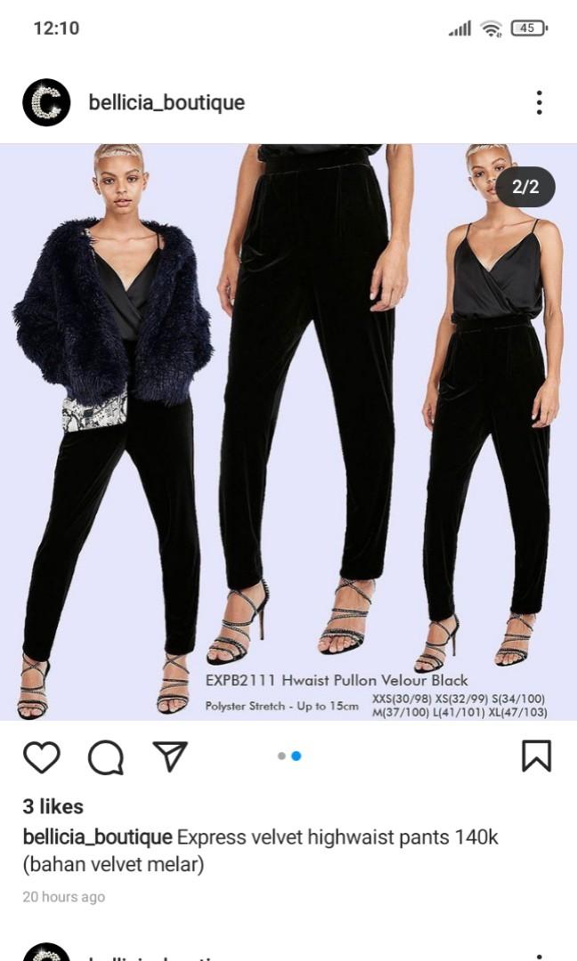 Express velvet clearance pants