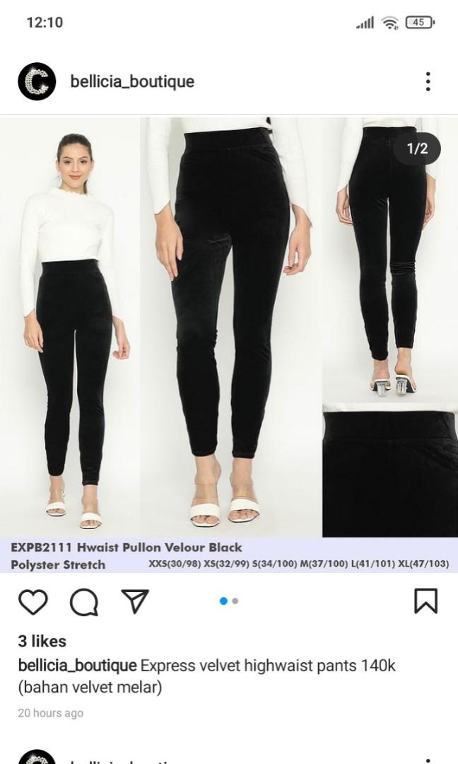 Express velvet pants sales