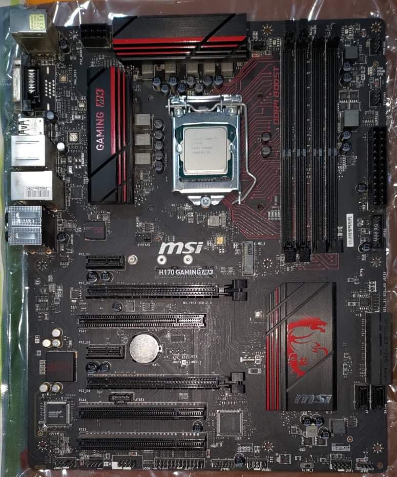 FOR SALE Intel Core i76700 Processor & MSI H170 Gaming M3 Motherboard