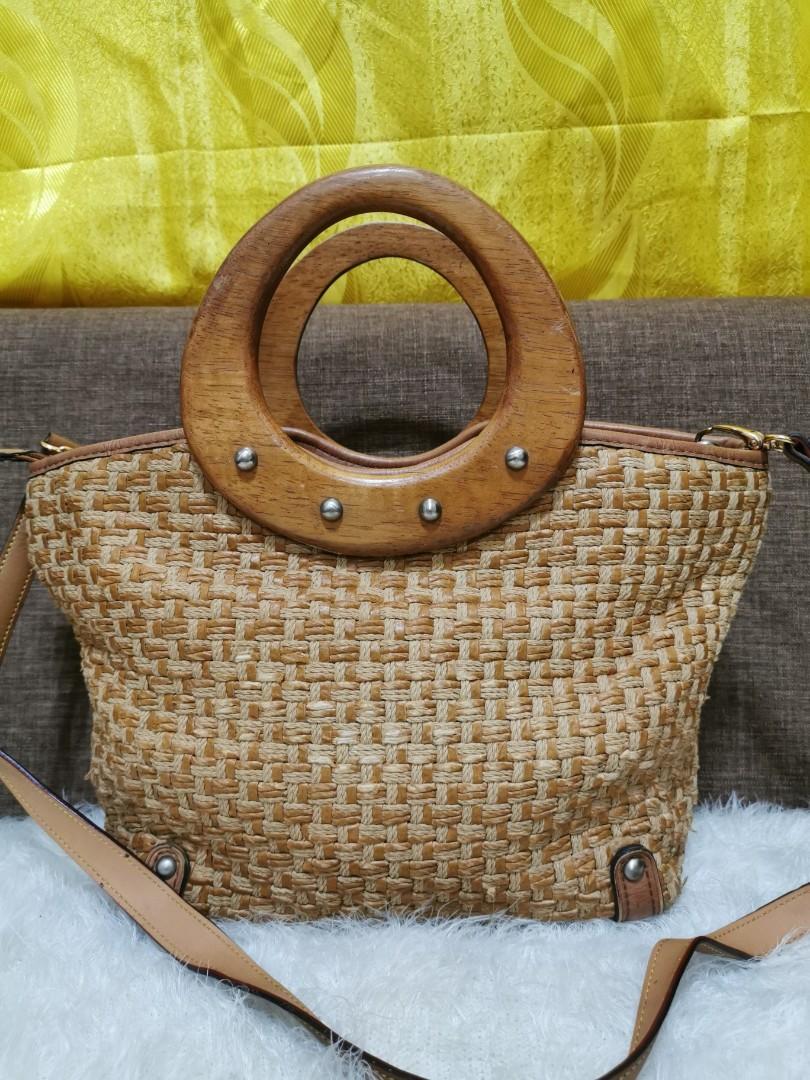 RARE! Fossil Abaca Bag, Women's Fashion, Bags & Wallets, Crossbody