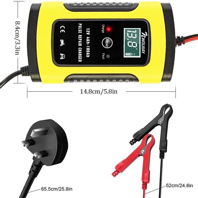 H1189 NWOUIIAY Car Battery Charger 6A 12V Automotive Battery Charger