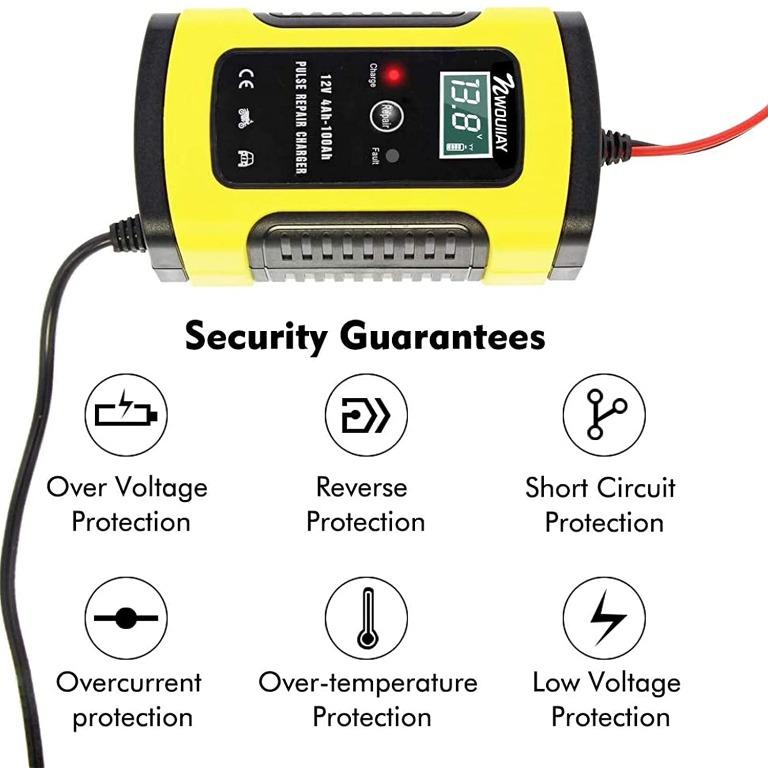 H1189 NWOUIIAY Car Battery Charger 6A 12V Automotive Battery Charger