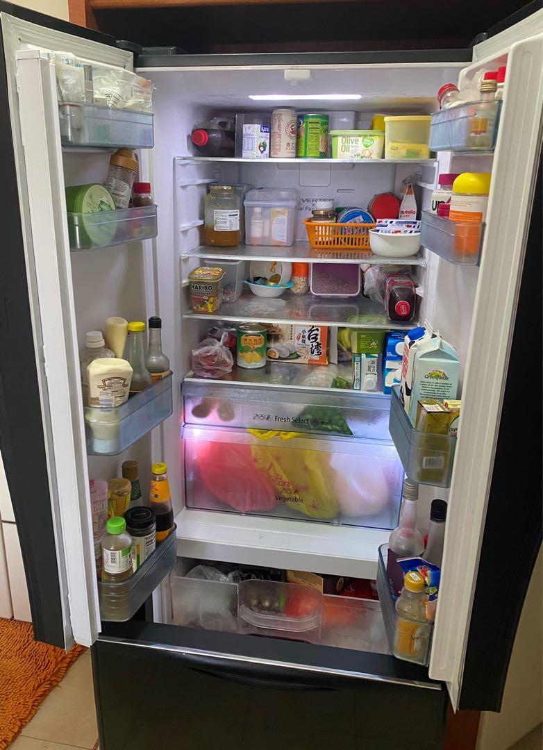 Hitachi 3door Fridge French Bottom Freezer, TV & Home Appliances