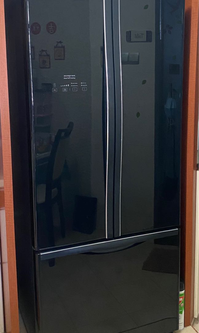 Hitachi 3door Fridge French Bottom Freezer, TV & Home Appliances