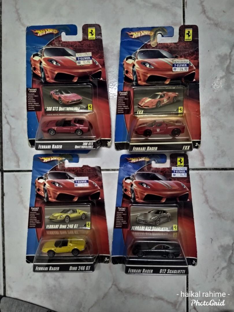 Hotwheels Ferrari races fxx 308gts 612 Dino 246 GT, Toys u0026 Games