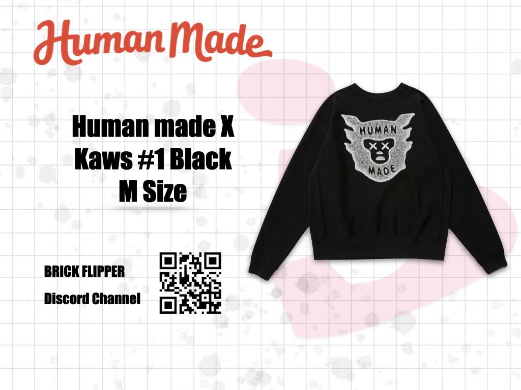 Human made X Kaws Sweatshirt Kaws Made #1 Black Medium size Space