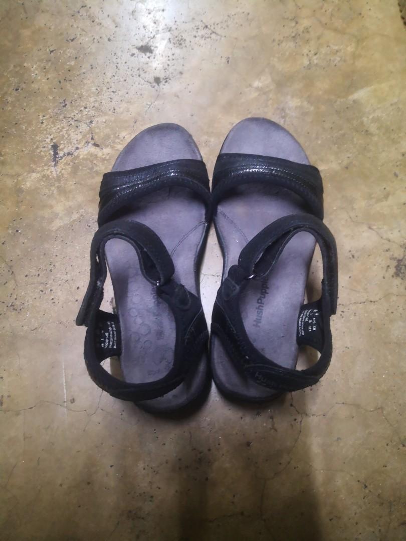 Hush Puppies Black Touch Athos Sandals Women s Fashion Footwear