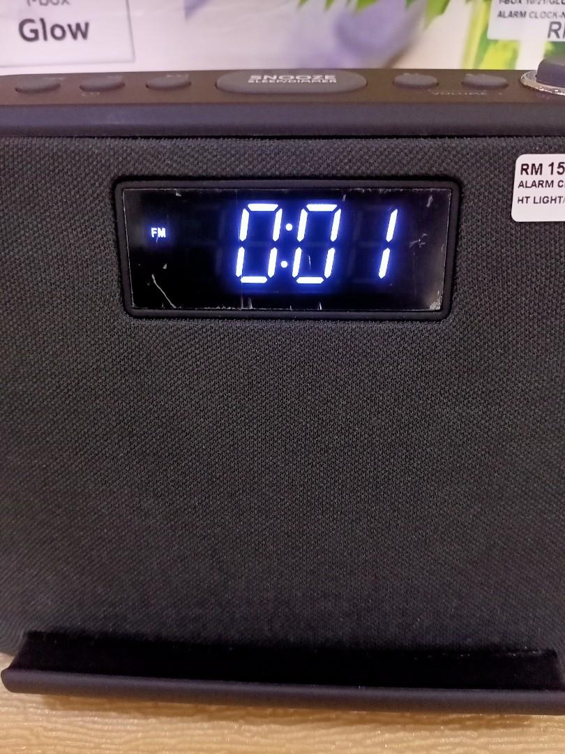 i-Box Glow Digital Alarm Clock Wireless Charging, Bluetooth ...