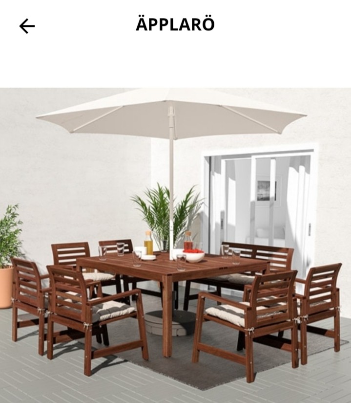 Ikea Meja Outdoor 8pax Furniture Home Living Outdoor Furniture