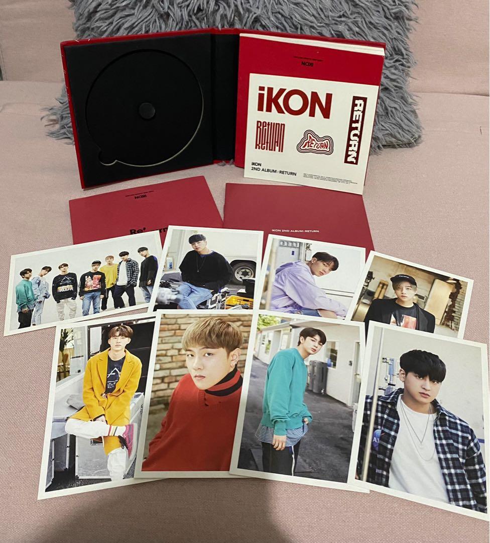 iKON Return (Red Ver) Unsealed Album (Category: CDs & DVDs) located in Cavite. Submitted by kayrodri (Listing ID 1121710920, Image 3). Description: On-hand. CD is not included. Only include: Photobook, Sticker, Lyric Book, and Photo Postcard Set. Price is still negotiable, just PM. MOP: BDO, BPI, and Gcash only. .