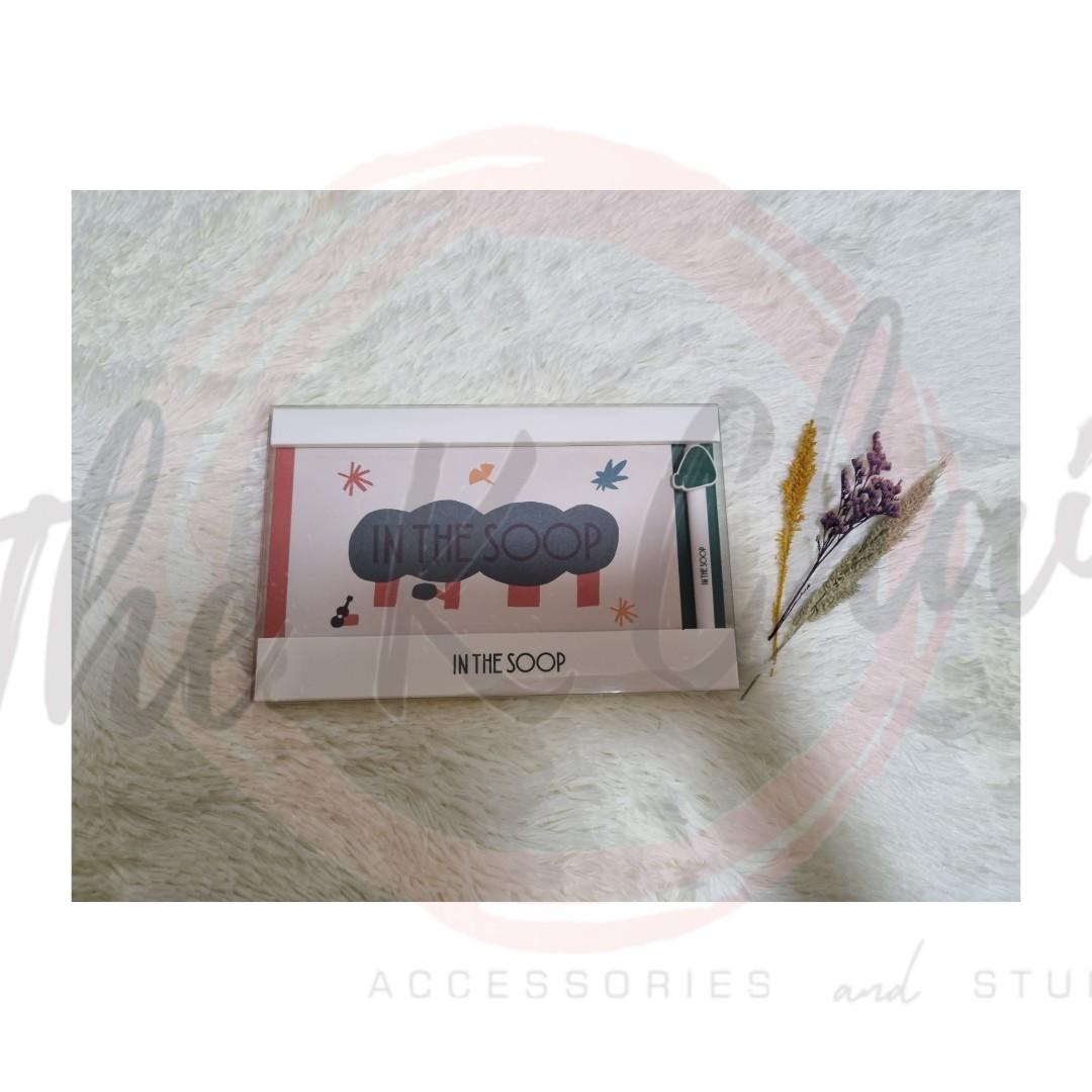 IN THE SOOP BTS 2 NOTEBOOK AND PEN SET (Category: K-Wave Merchandise) located in Valenzuela. Submitted by thekchain (Listing ID 1121728642, Image 1). Description: ▪️100% official ITS merch from Korea 💜Please fill up details for order or reservation💜 Name: Address: Contact #: 💸MOP: BDO or GCASH 📦shipping via: ggx or sdd ‼️All Pre order items, required half dp. Remaining balance upon item arrival here in PH. ‼️ All on hand items, 3 days reserva
