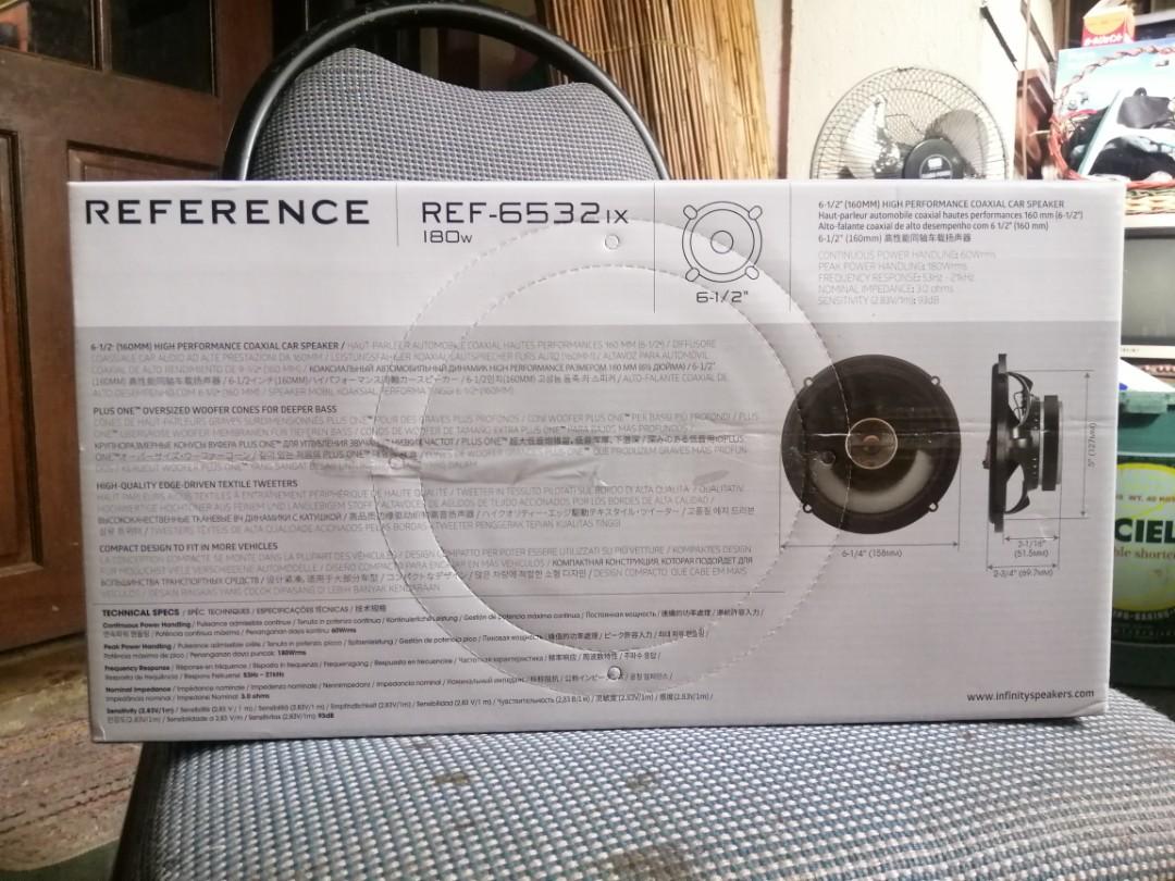 Infinity by Harman Reference Car Speakers (REF6532ix, 180w) 6.5 inches