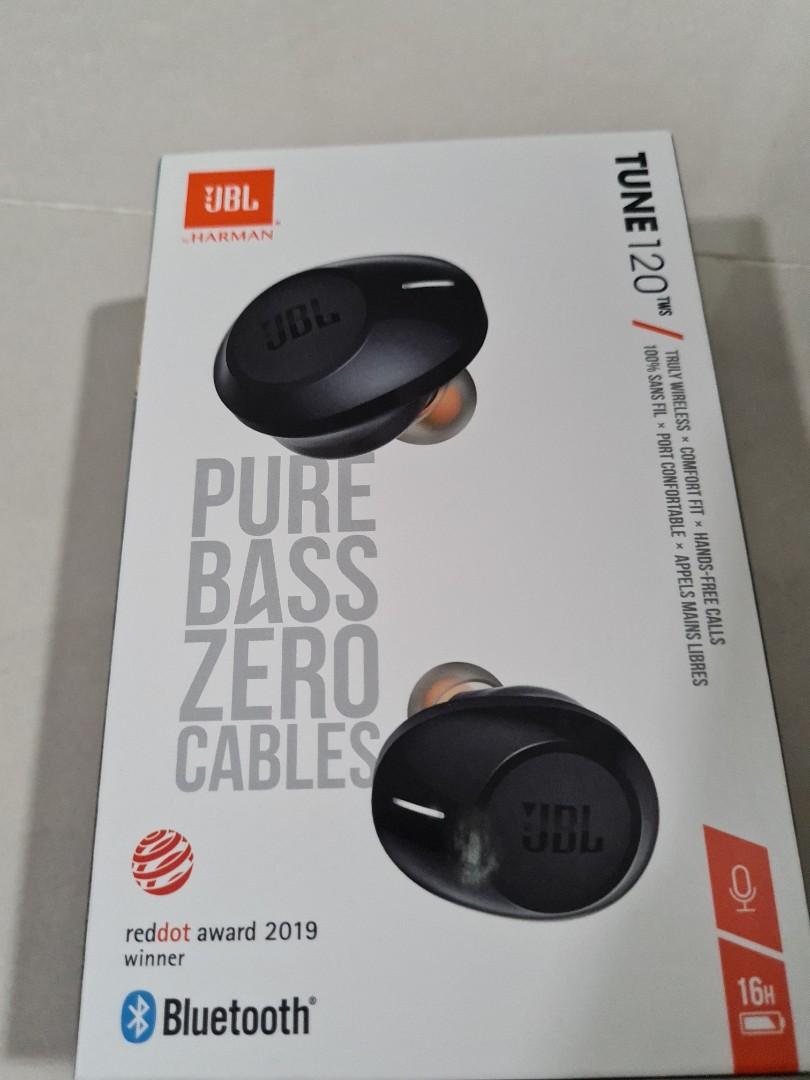 JBL T120TWS True Wireless earpiece earbuds Bluetooth Earphones waterproof Sweat proof Shock Proof TUNE 120 TWS Stereo Earbuds Bass Sound Headphones Headset with Mic Charging Case New Audio Earphones o...
