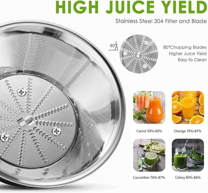 [K4253] VEATON Juicer Electric Extractor Whole Fruit and Vegetable