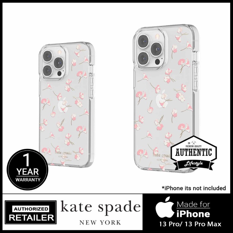 Kate Spade New York Protective Hardshell Case for iPhone 13 Pro/ 13 Pro  Max, Mobile Phones & Gadgets, Mobile & Gadget Accessories, Cases & Covers  on Carousell