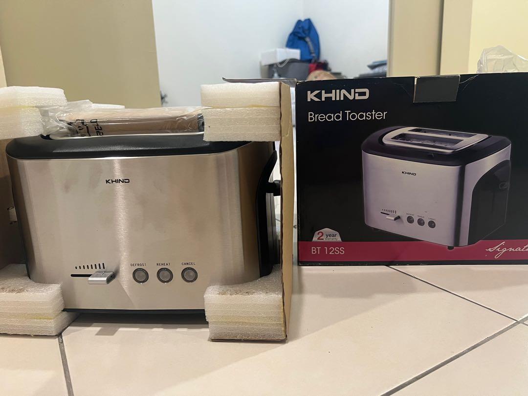 Khind bread toaster BT12SS, TV & Home Appliances, Kitchen Appliances