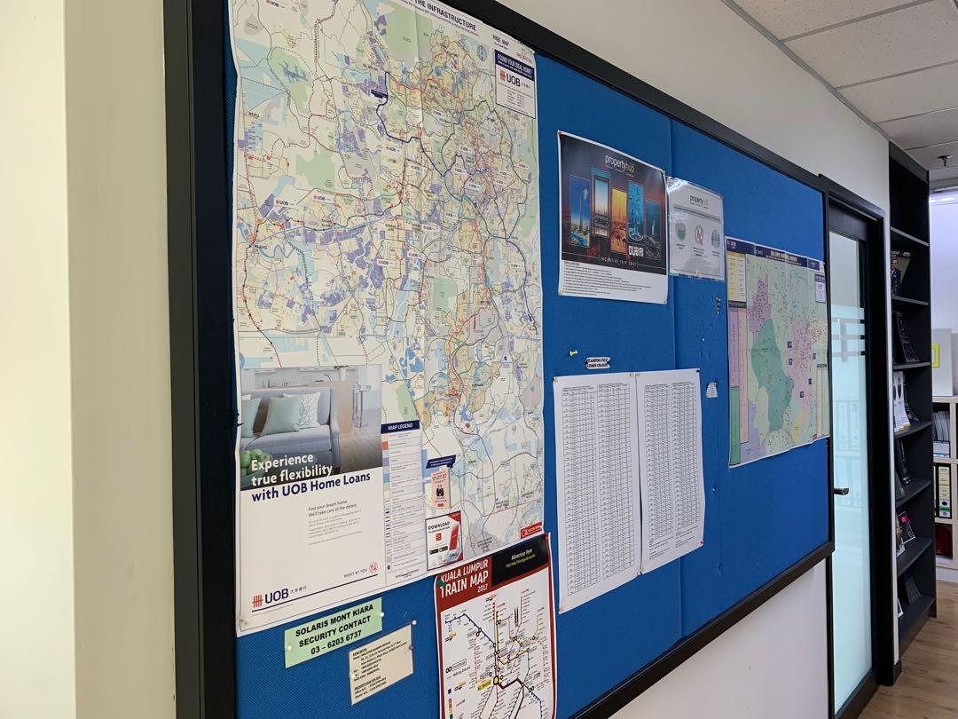 Letting go Soft Notice Board (black), Furniture & Home Living