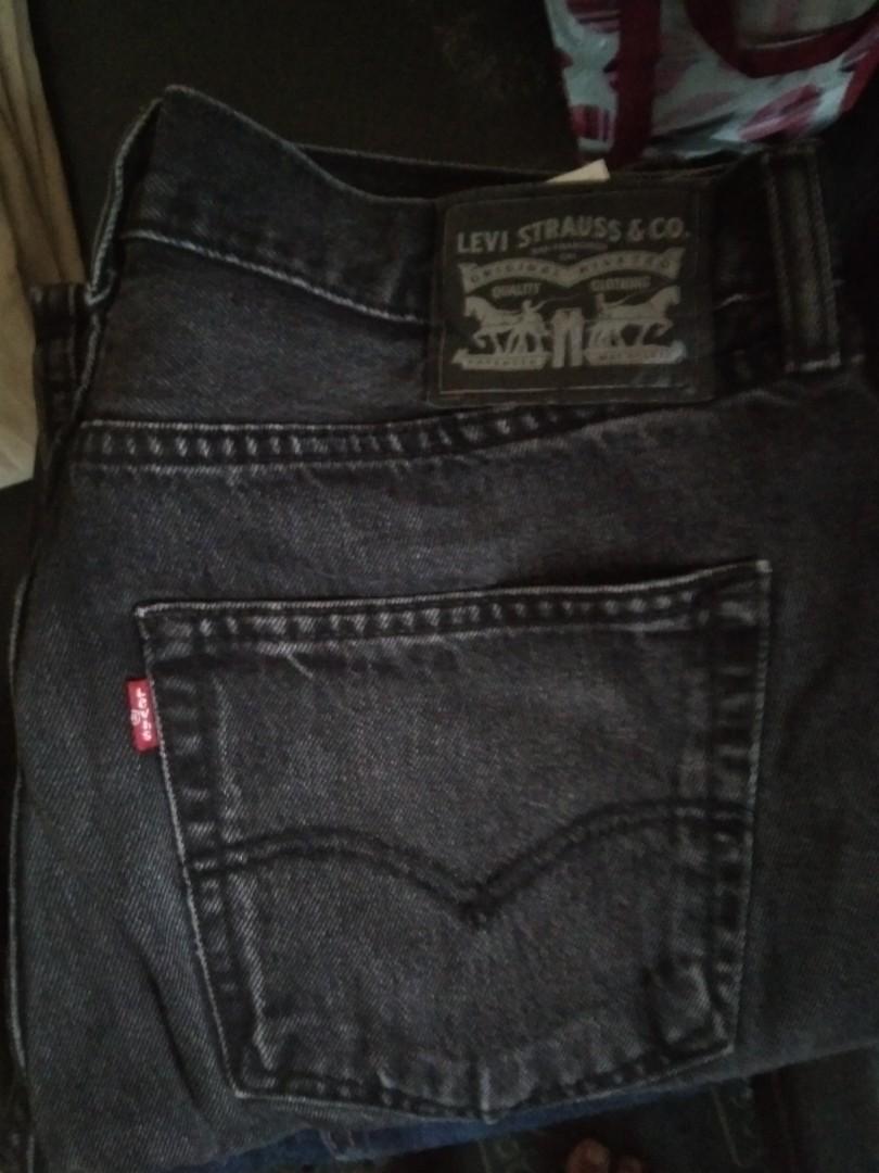 LEVIS 505 BLACK PATCH BLACK DENIM PANTS, Men's Fashion, Bottoms, Jeans on  Carousell