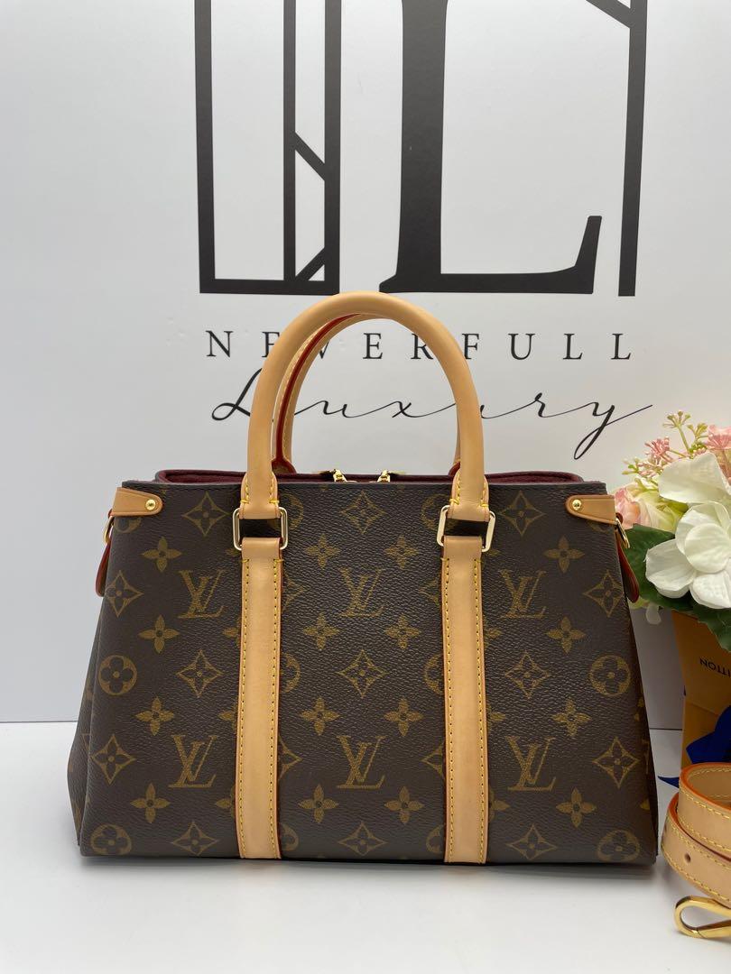 LOUIS VUITTON SOUFFLOT BB BROWN MONOGRAM EBENE CANVAS GHW