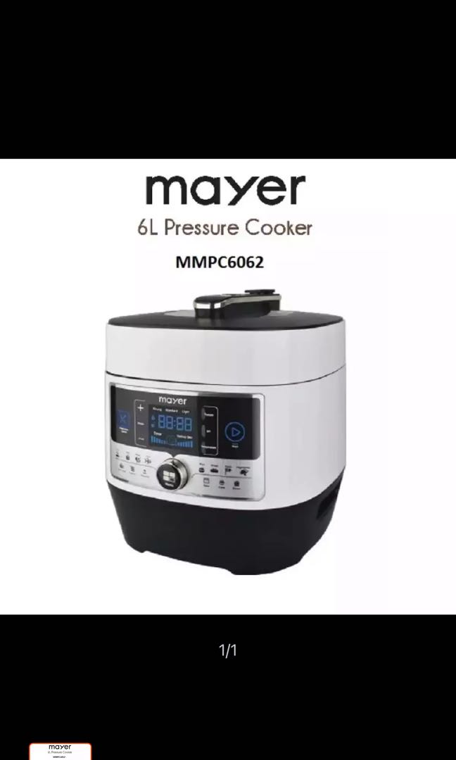 Mayer 6L Multi Functional Pressure Cooker MMPC6062, TV & Home